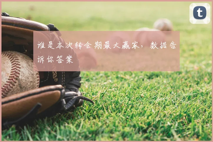 谁是本次转会期最大赢家,数据告诉你答案