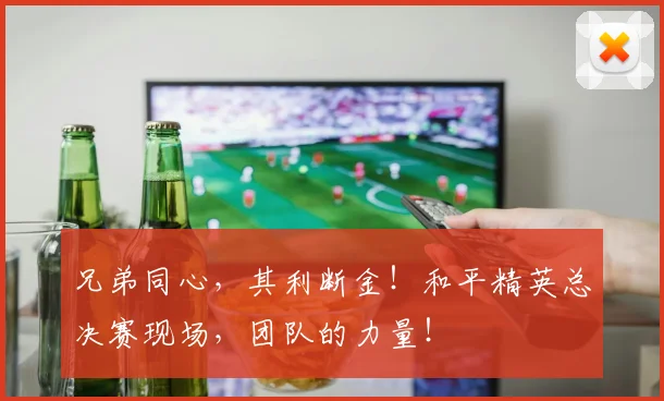 兄弟同心,其利断金!和平精英总决赛现场,团队的力量!